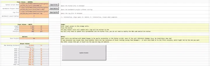 Cover image for ANSYS Workbench with Excel and Python