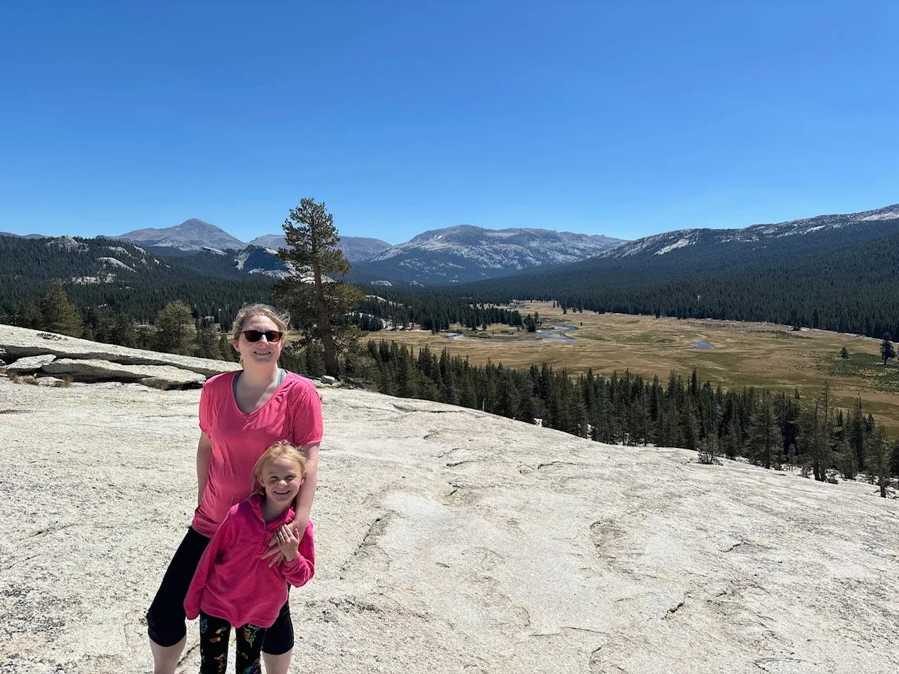 Girls in pink on Pothole Dome