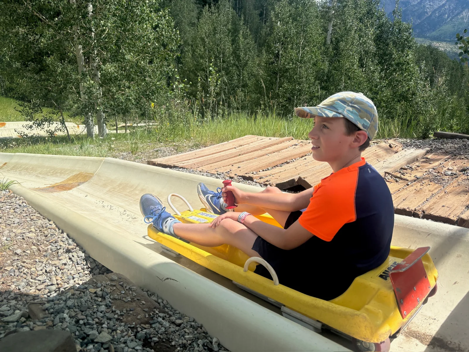 The start of the toboggan run