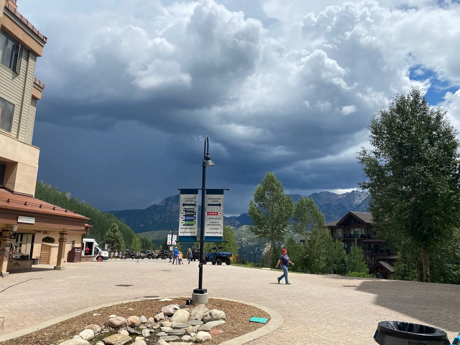 Sunny and stormy