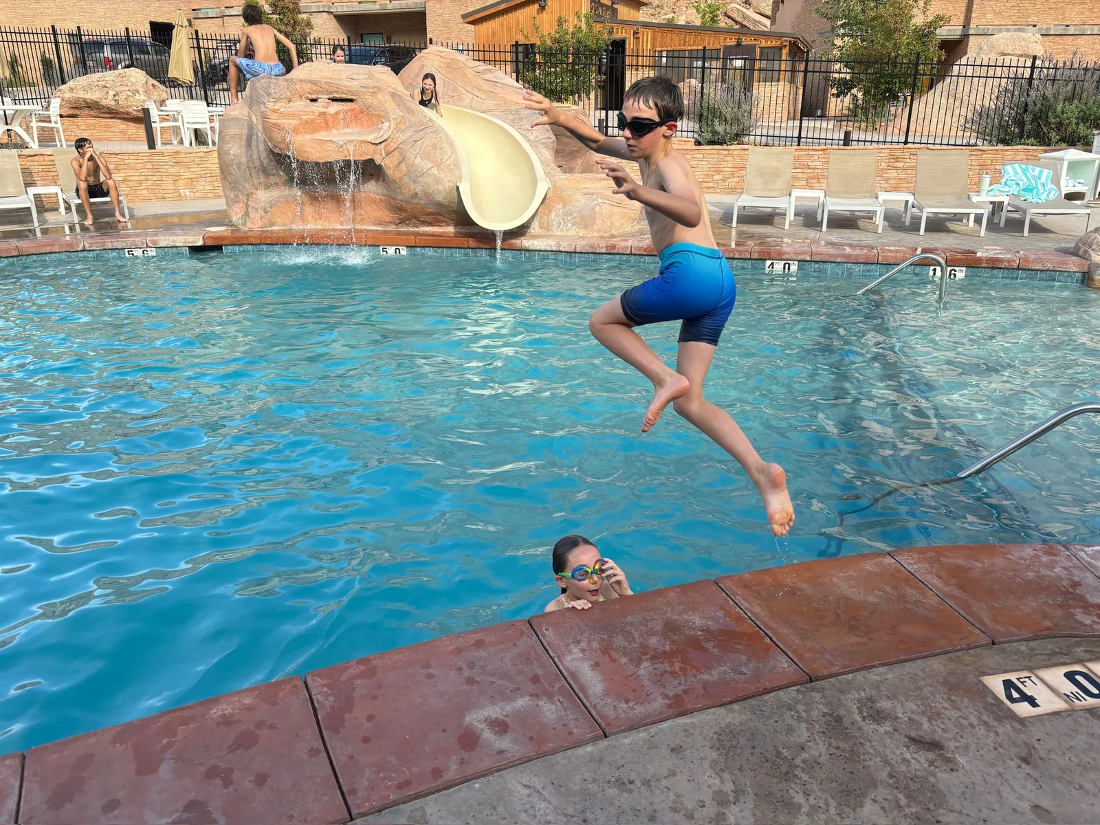 Quite possible the most welcome pool in the world to relieve the heat of the desert