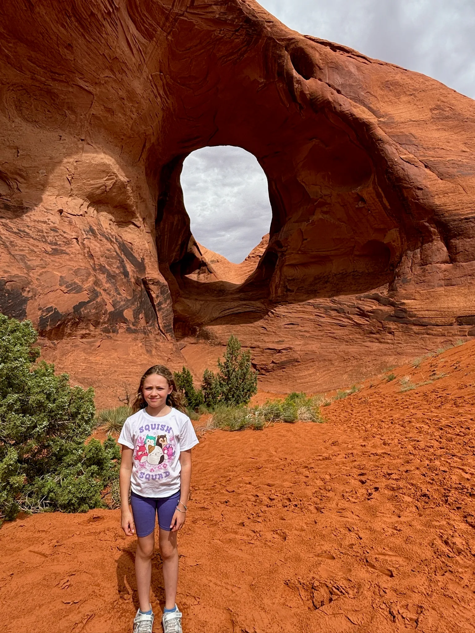 An arch in Monument Valley