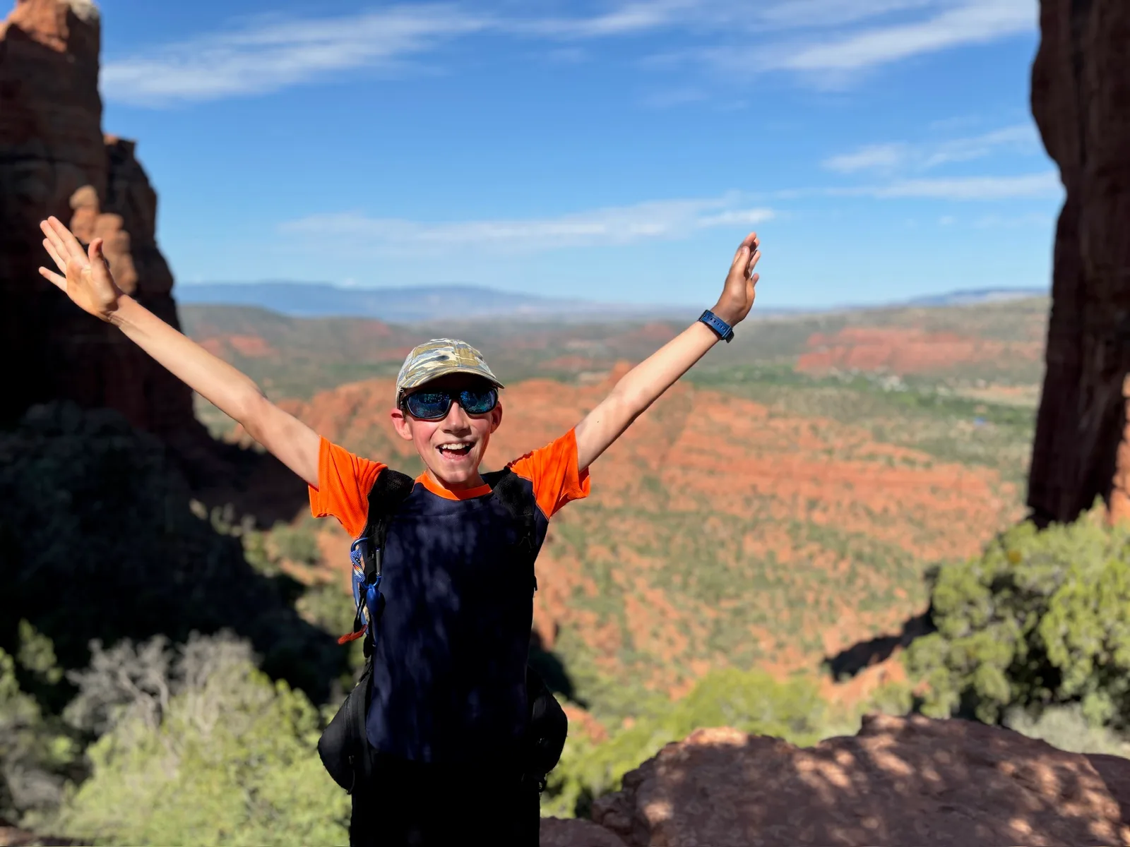 Jasper at the top of the trail