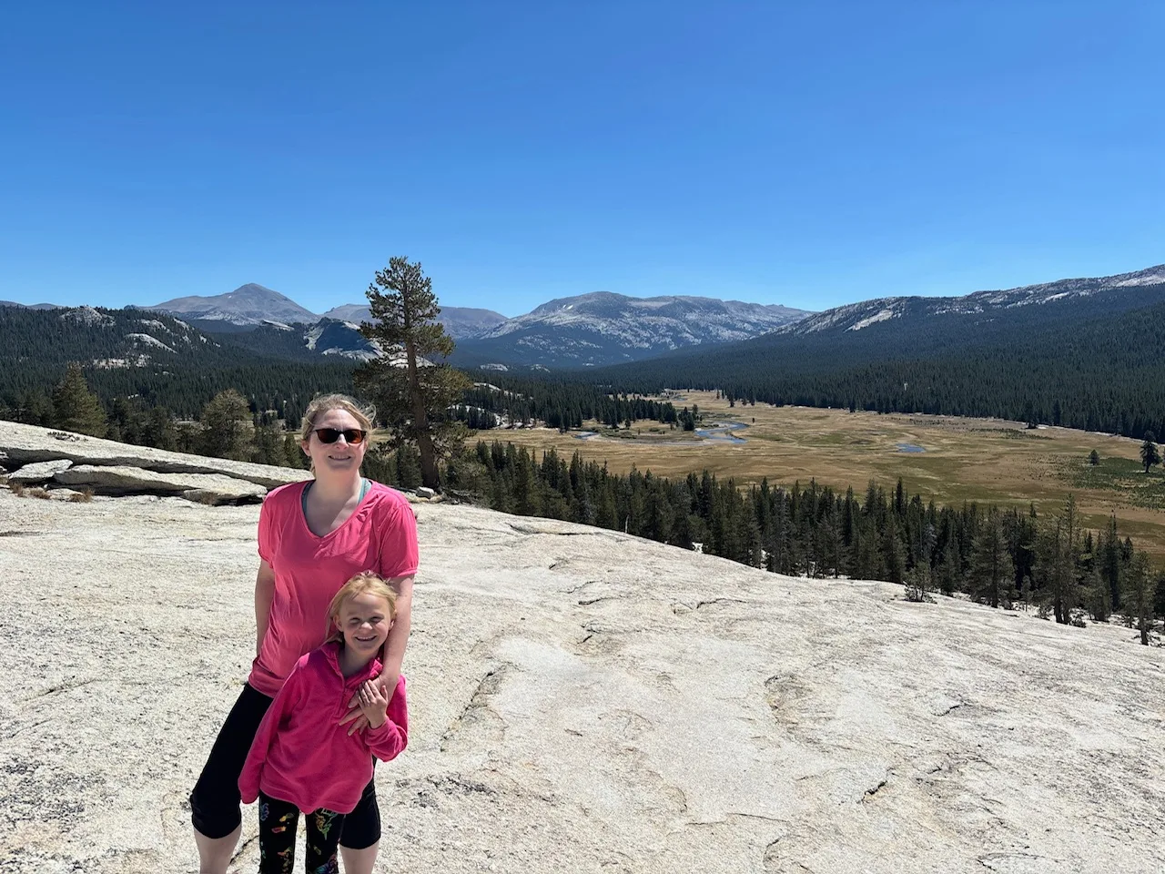 Girls in pink on Pothole Dome