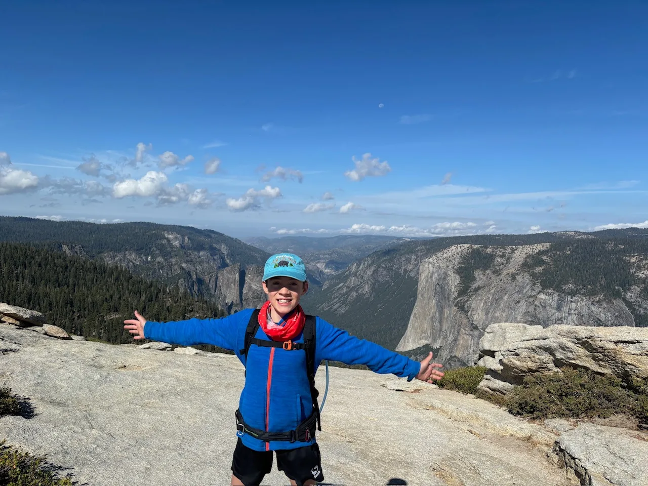 At the top of Sentinel Dome