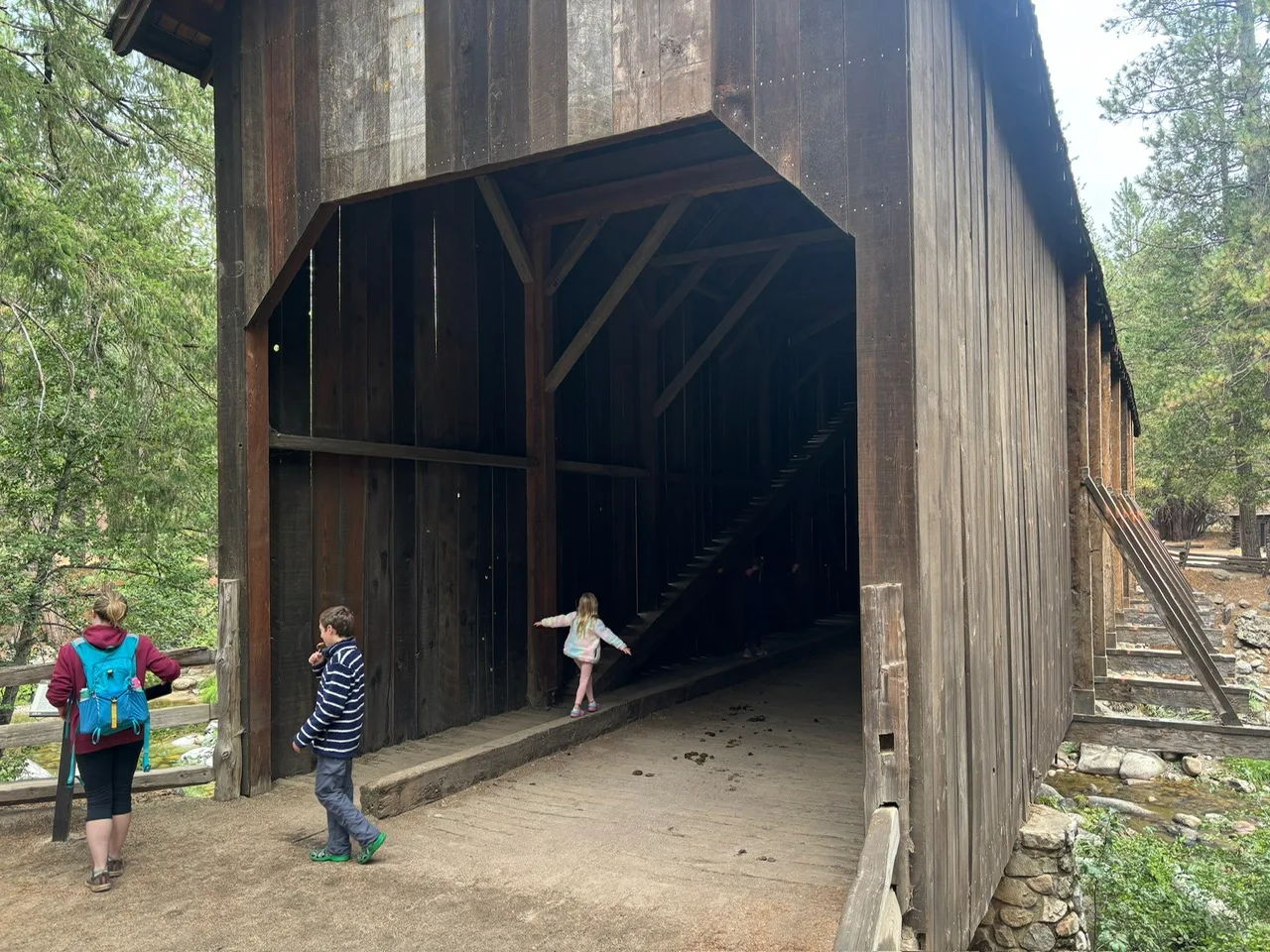 A neat covered bridge at Wawona